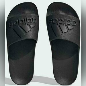Adidas Adilette Aqua Slides in Black